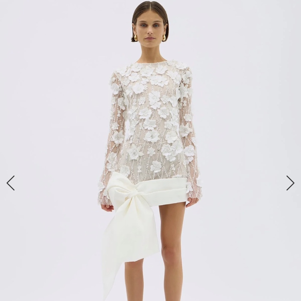 Rachel Gilbert London Bow Mini Dress